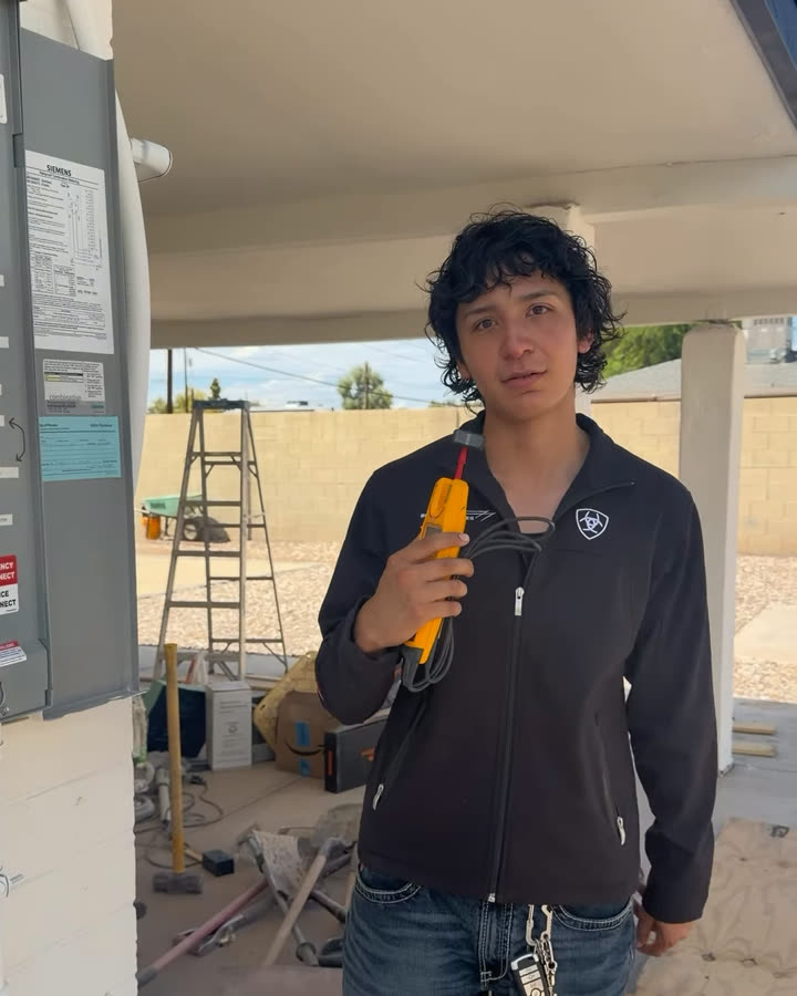 Nathan, owner of BNG Industries, on a job site